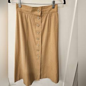 Vintage - Classic of Boston Light Yellowish Tan Skirt - Size 9